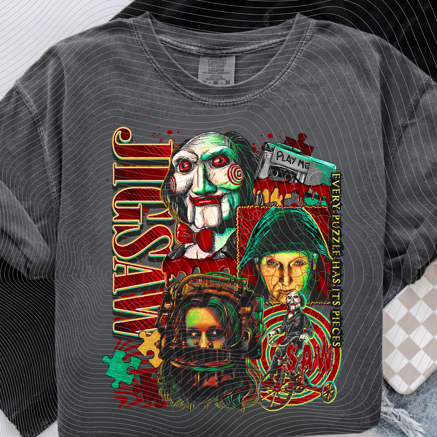 Jigsaw | Puzzle Horror Tee